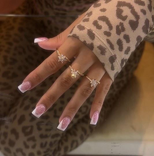 Daisy Marquee Gold Ring