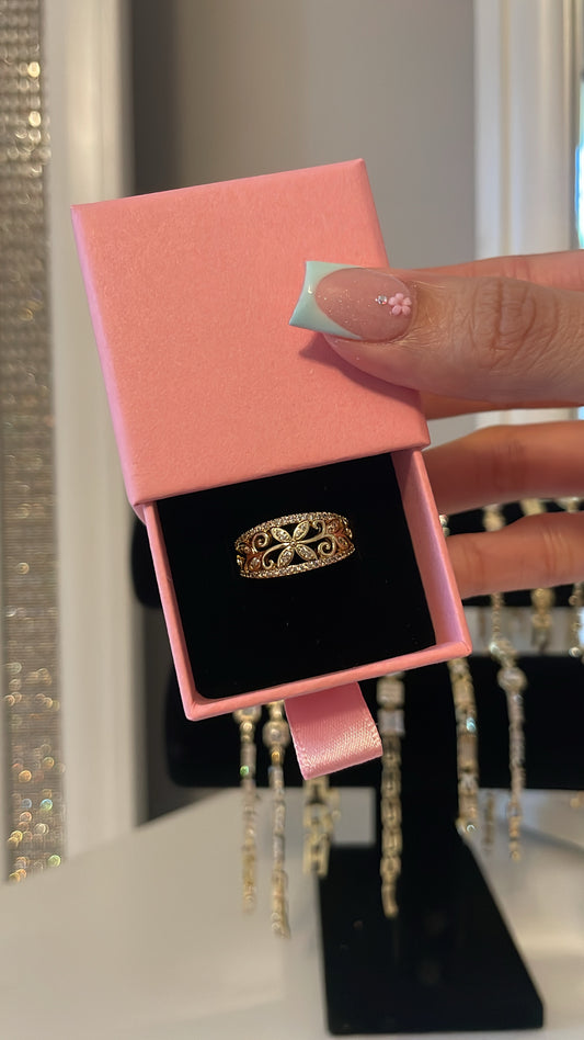 Flower Band Ring
