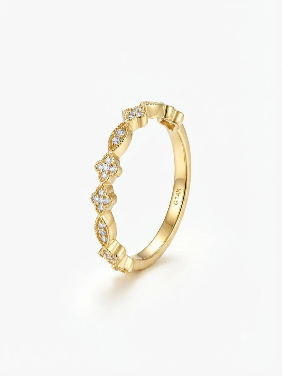 Clover Ring Gold