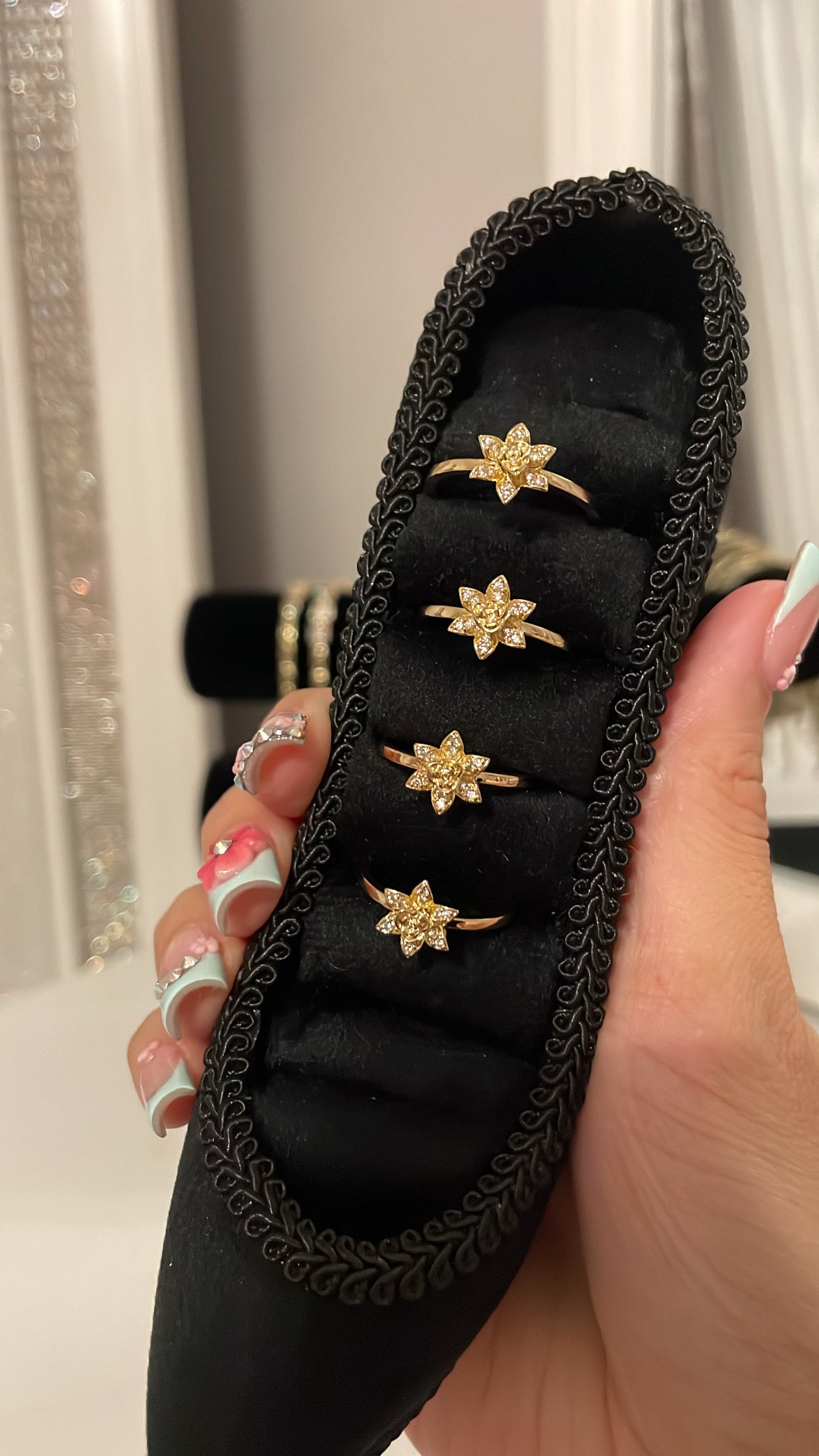 Gold Flower Daisy Ring
