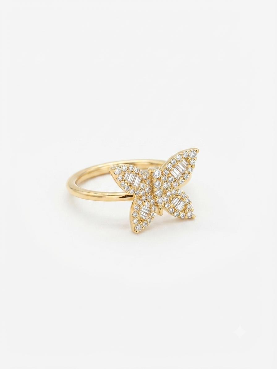 Butterfly Gold Ring