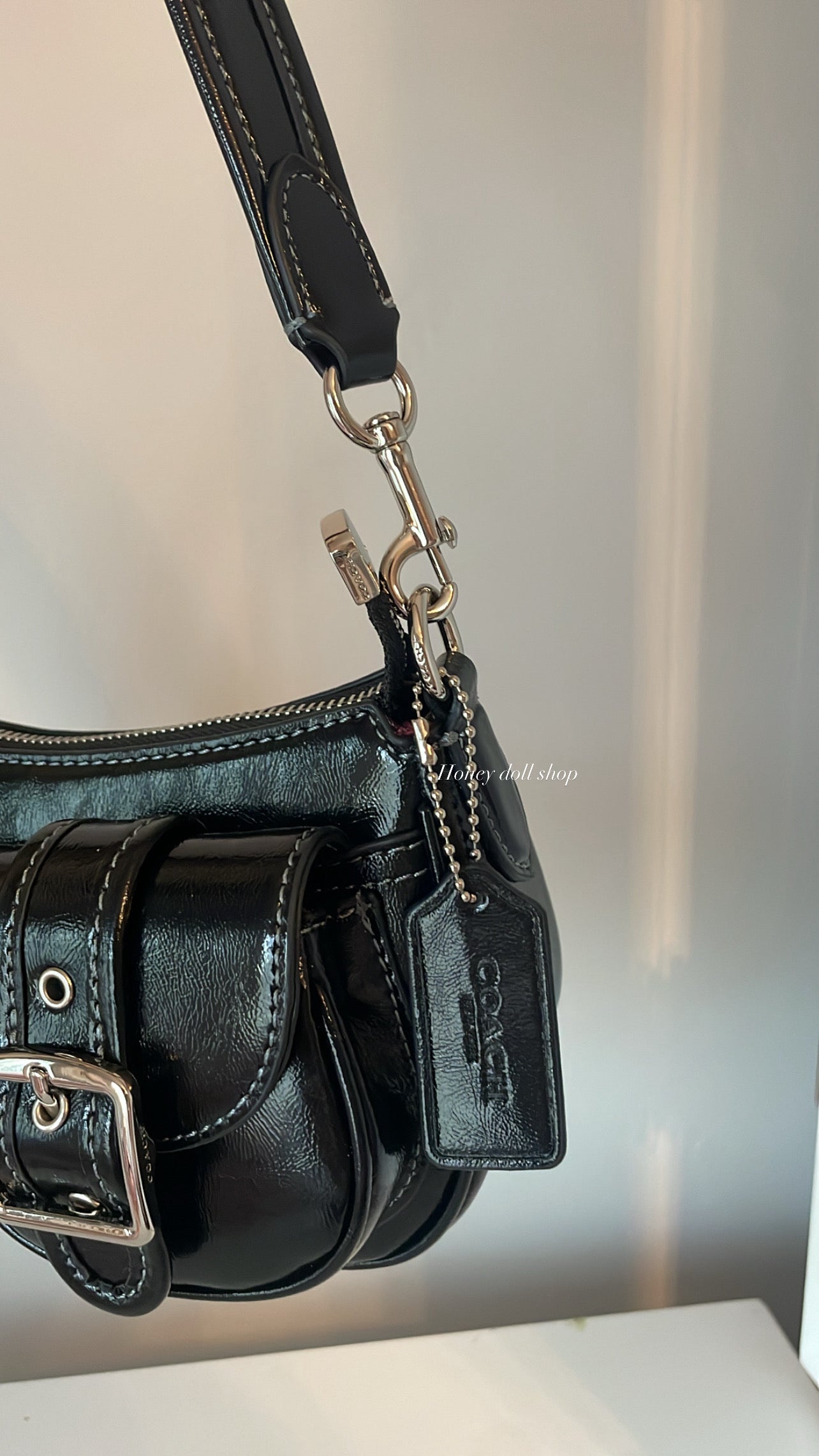 Ashton High Gloss Shoulder Bag