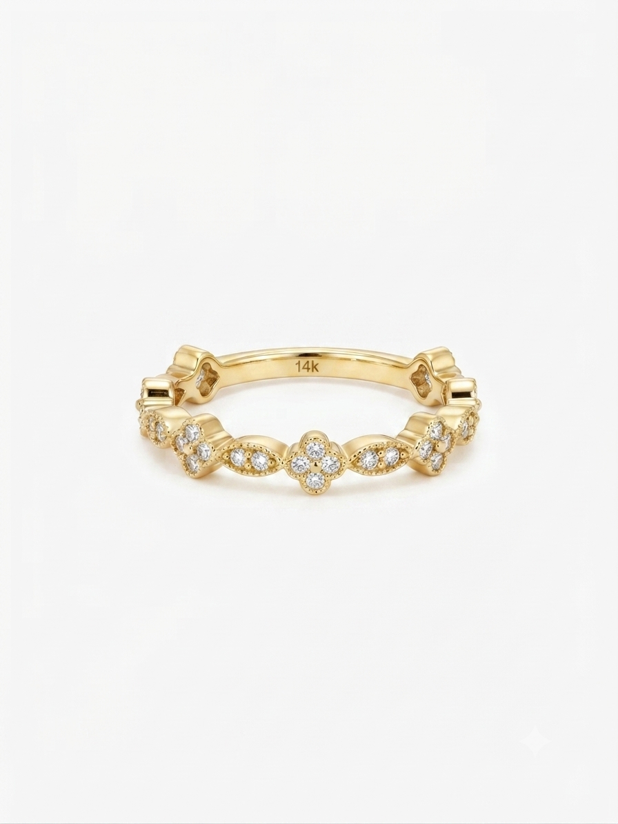 Clover Ring Gold